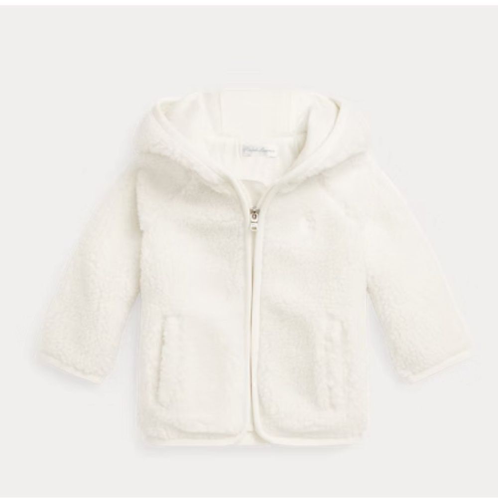 Ralph Lauren Sherpa Jacket Bear-Ear Hooded Teddy Fleece Jacket, Baby, 24mo